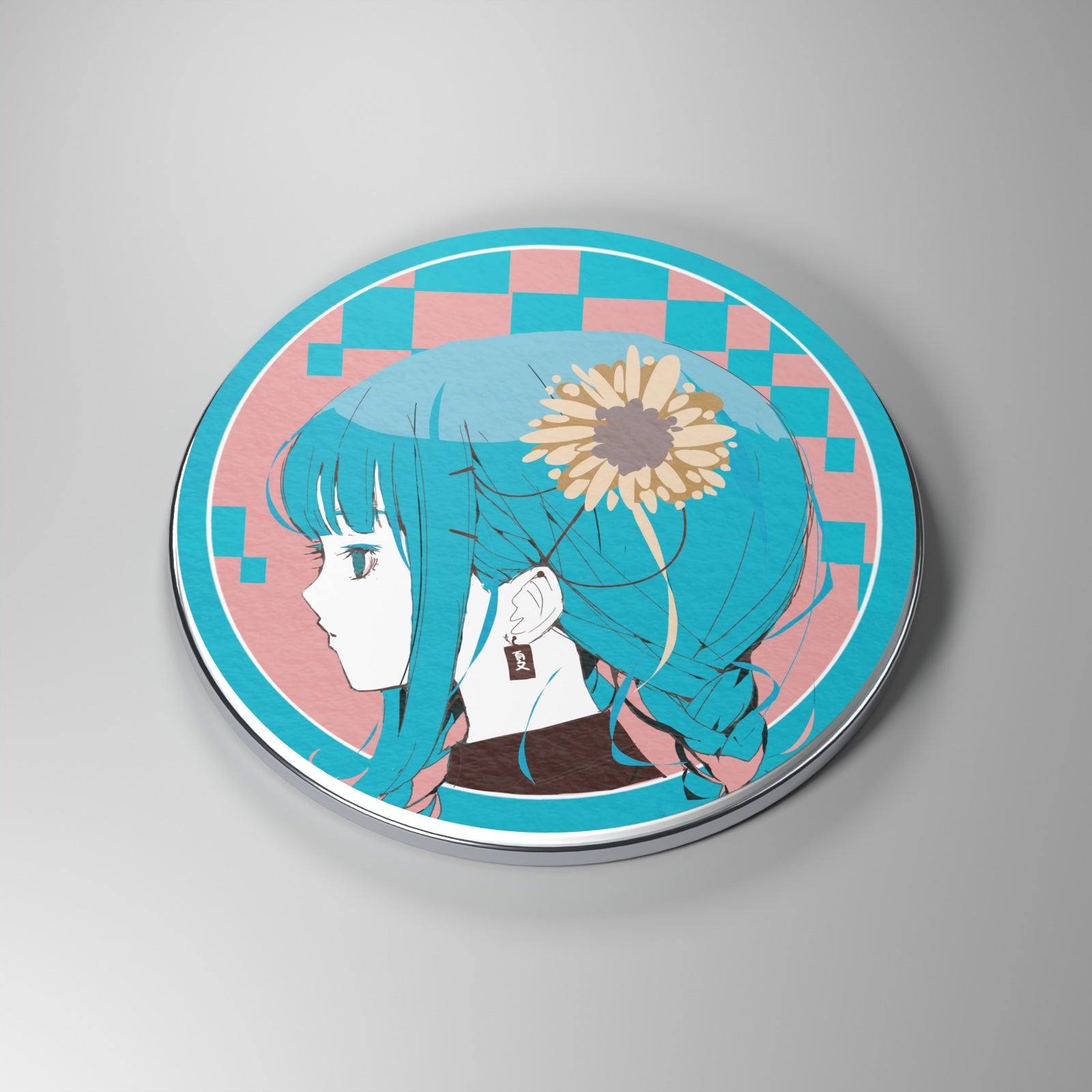 缶バッジ — 向日葵のサンプル画像